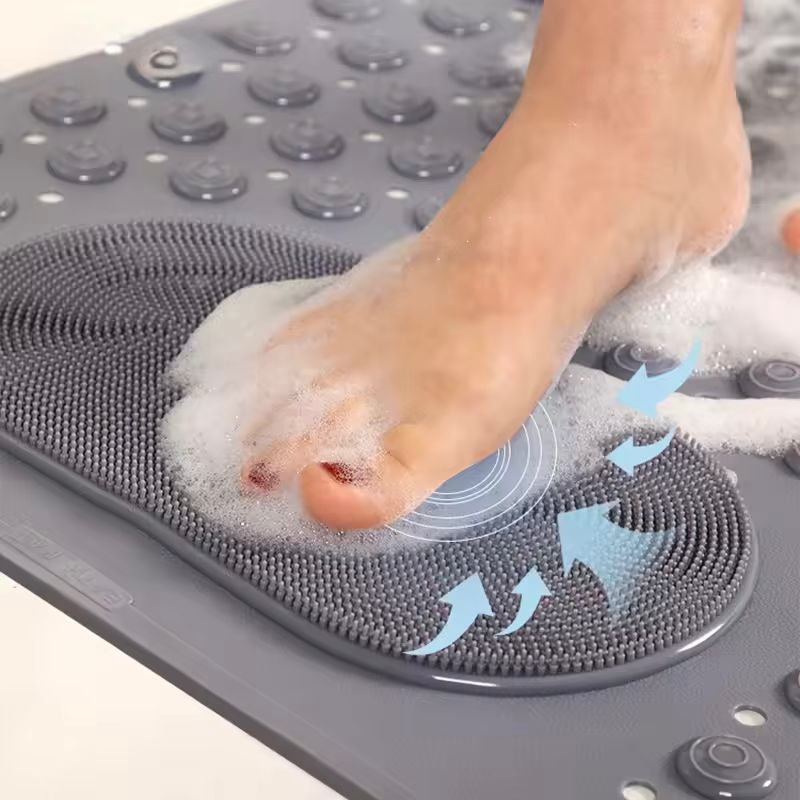 Non-Slip Waterproof Bath Mat with Massage Texture