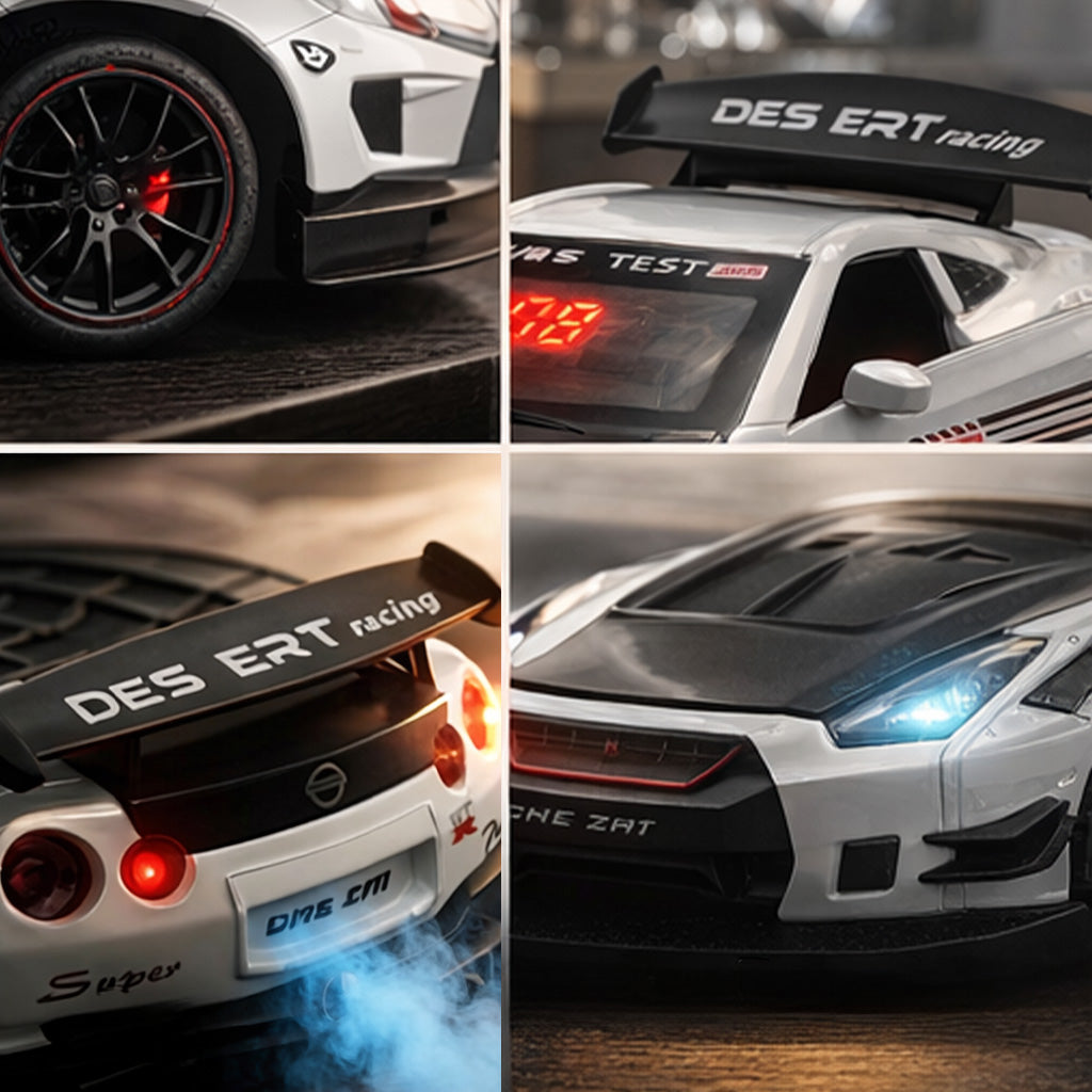 Hyper car Engine Sound Alarm Clock with LED & Mist Spray