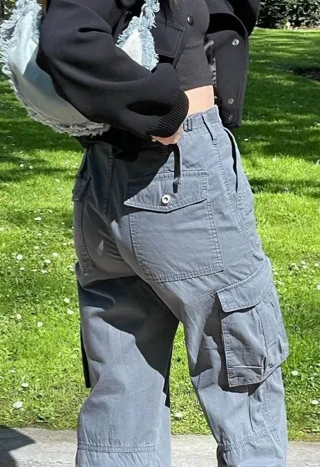 Verstellbare Cargo-Hose mit geradem Schnitt (2 kaufen, kostenloser Versand)