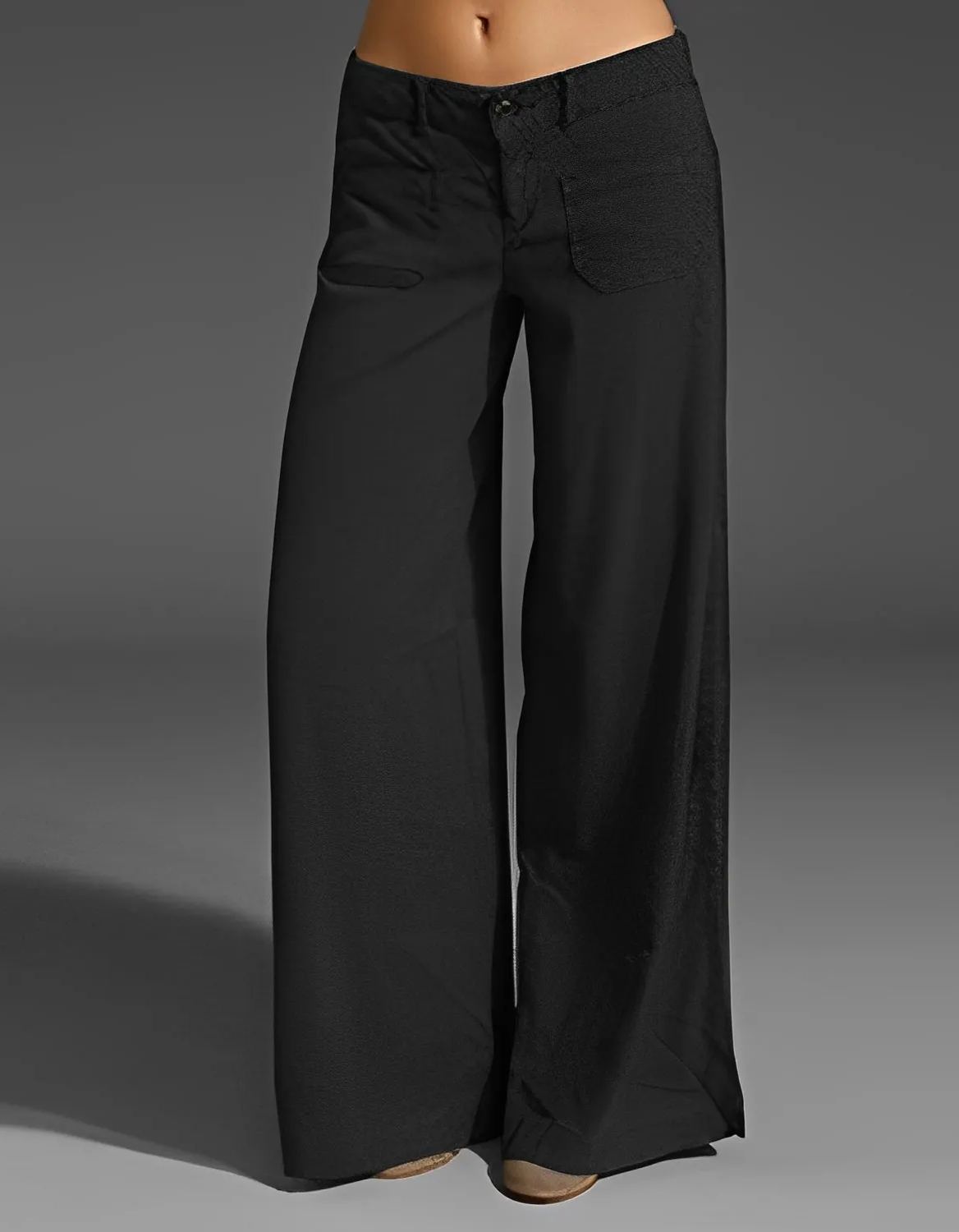 New Dual Pocket Front Wide Leg Jeans
