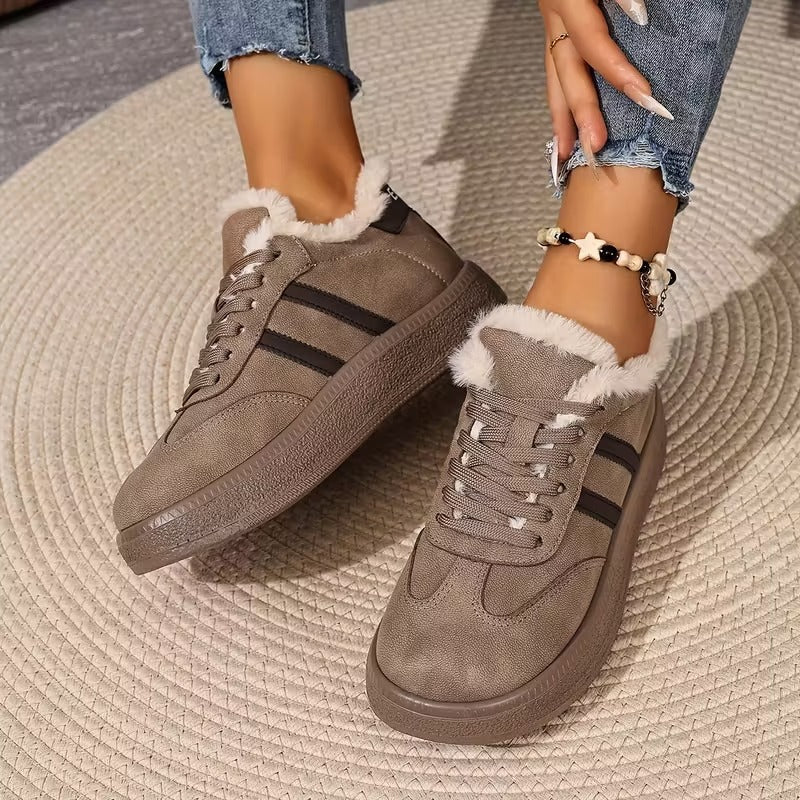 Women's Waterproof Warm Platform Sneakers Boots