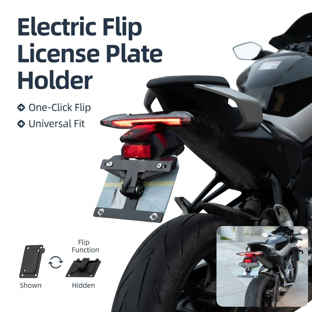 Electric Motorcycle License Plate Holder
