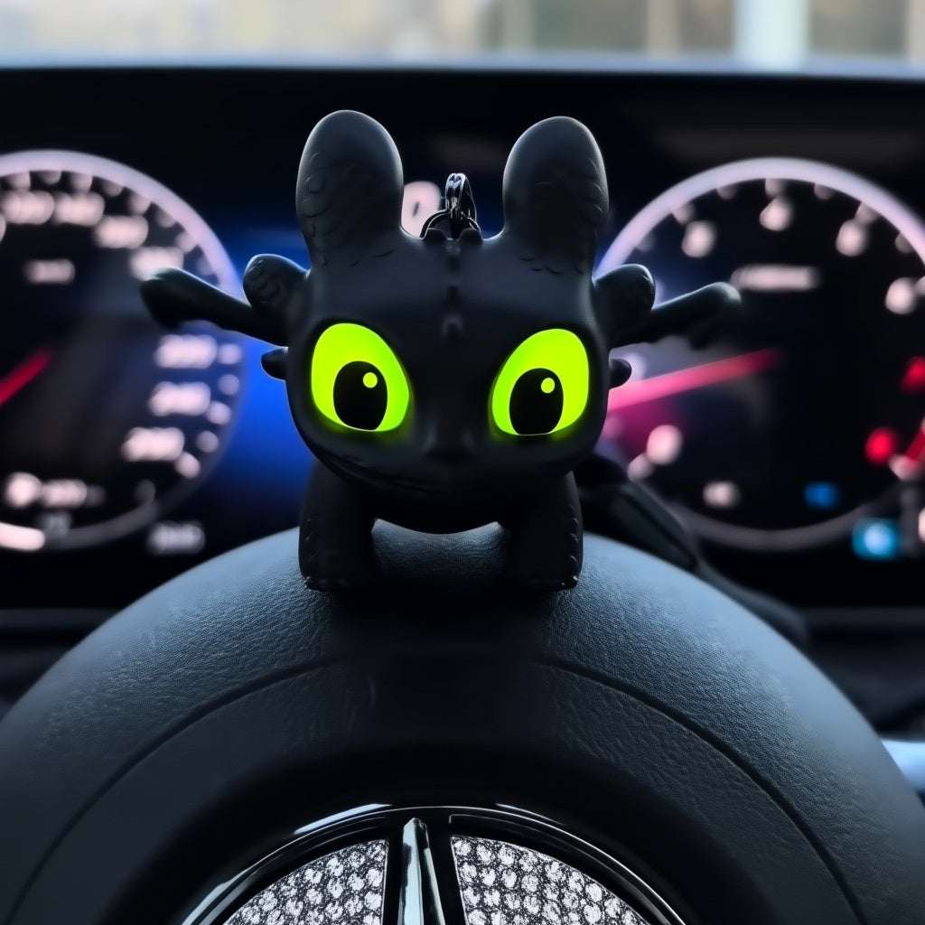 Light-Up Toothless Dragon Keychain