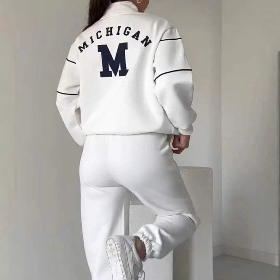Womens 2 Piece Outfits Lounge Hoodless Pullover Sweatshirt Sweatsuit Sets Sweatshirt Baggy Fashion Sweatpants With Pockets