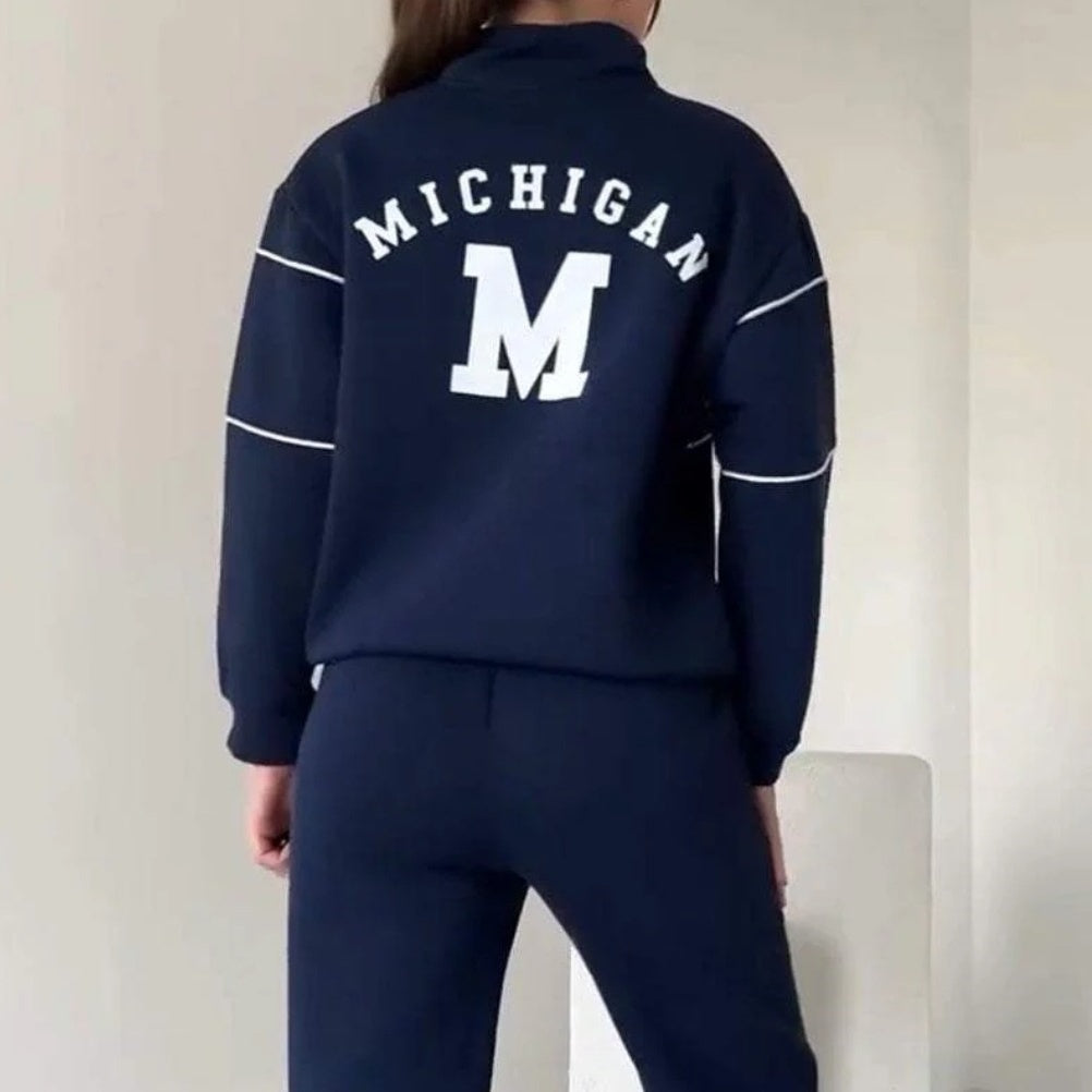 Womens 2 Piece Outfits Lounge Hoodless Pullover Sweatshirt Sweatsuit Sets Sweatshirt Baggy Fashion Sweatpants With Pockets
