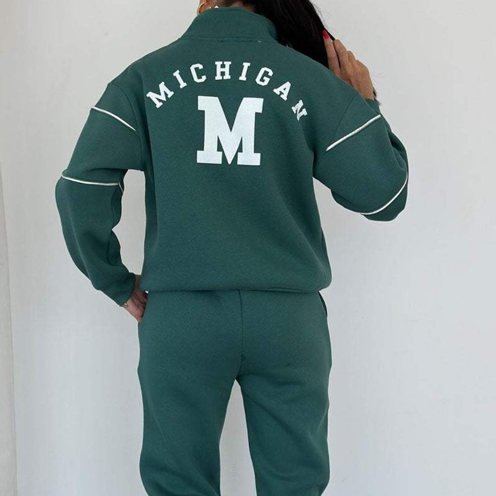 Womens 2 Piece Outfits Lounge Hoodless Pullover Sweatshirt Sweatsuit Sets Sweatshirt Baggy Fashion Sweatpants With Pockets