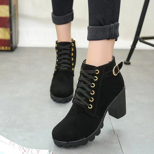 Chunky-Heel-Stiefel für Damen