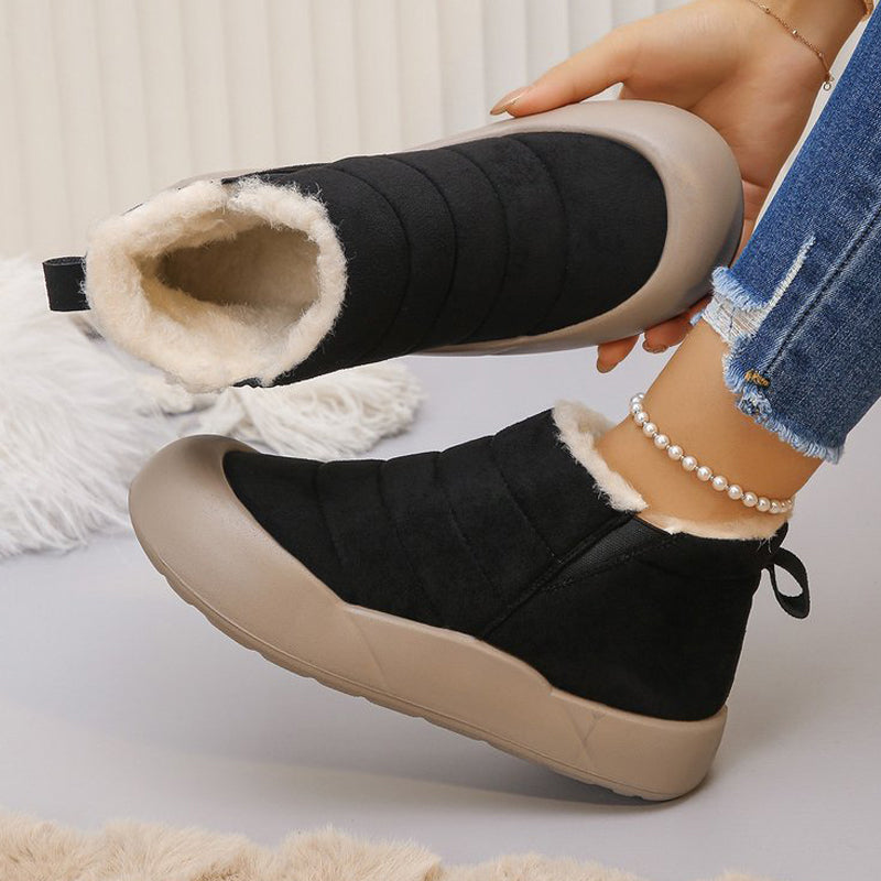 Wasserdichte Winterstiefel aus Baumwolle mit weicher Sohle