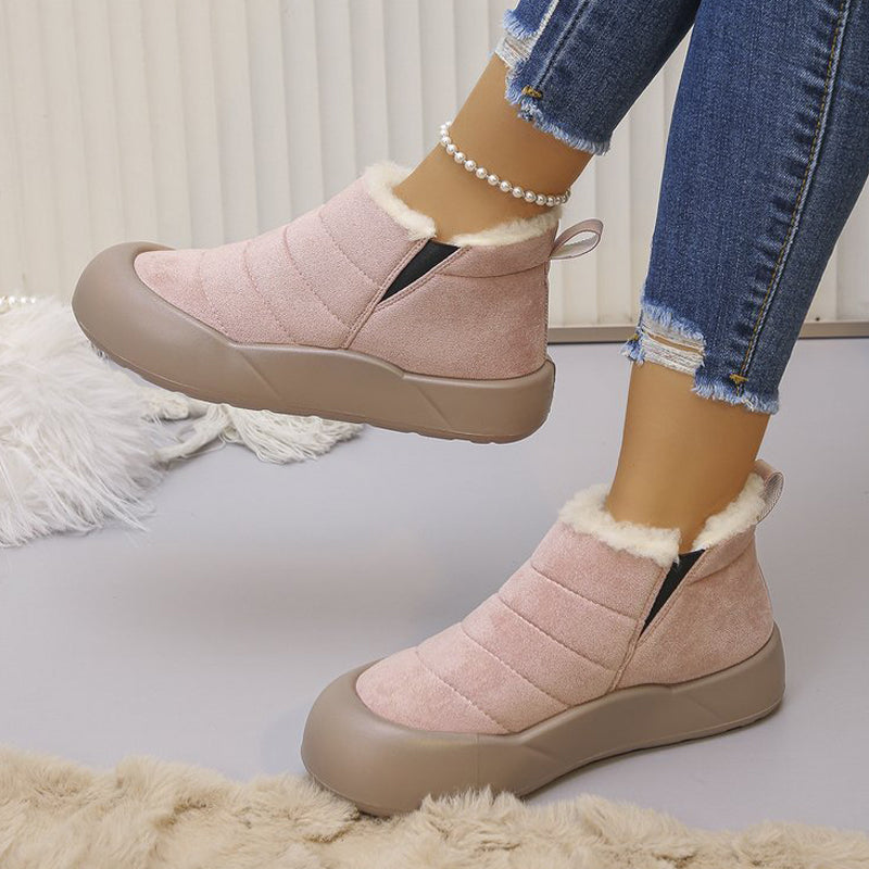 Wasserdichte Winterstiefel aus Baumwolle mit weicher Sohle