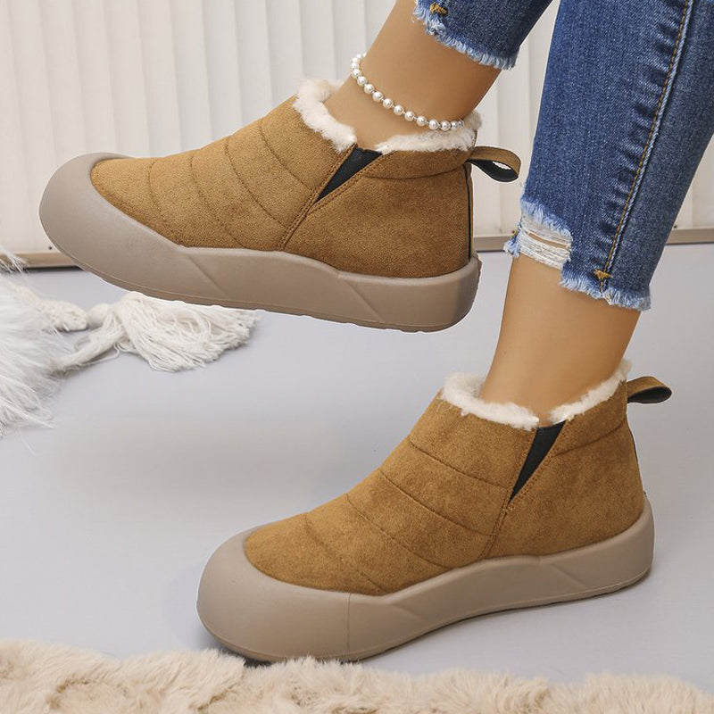 Wasserdichte Winterstiefel aus Baumwolle mit weicher Sohle