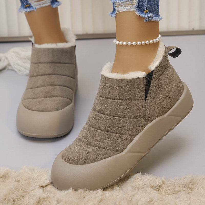 Wasserdichte Winterstiefel aus Baumwolle mit weicher Sohle