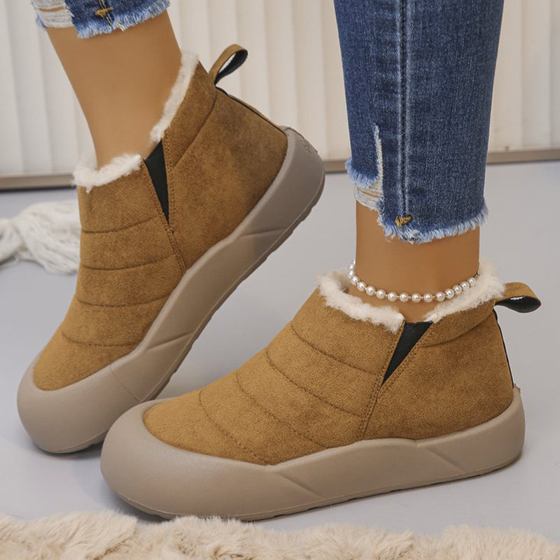 Wasserdichte Winterstiefel aus Baumwolle mit weicher Sohle