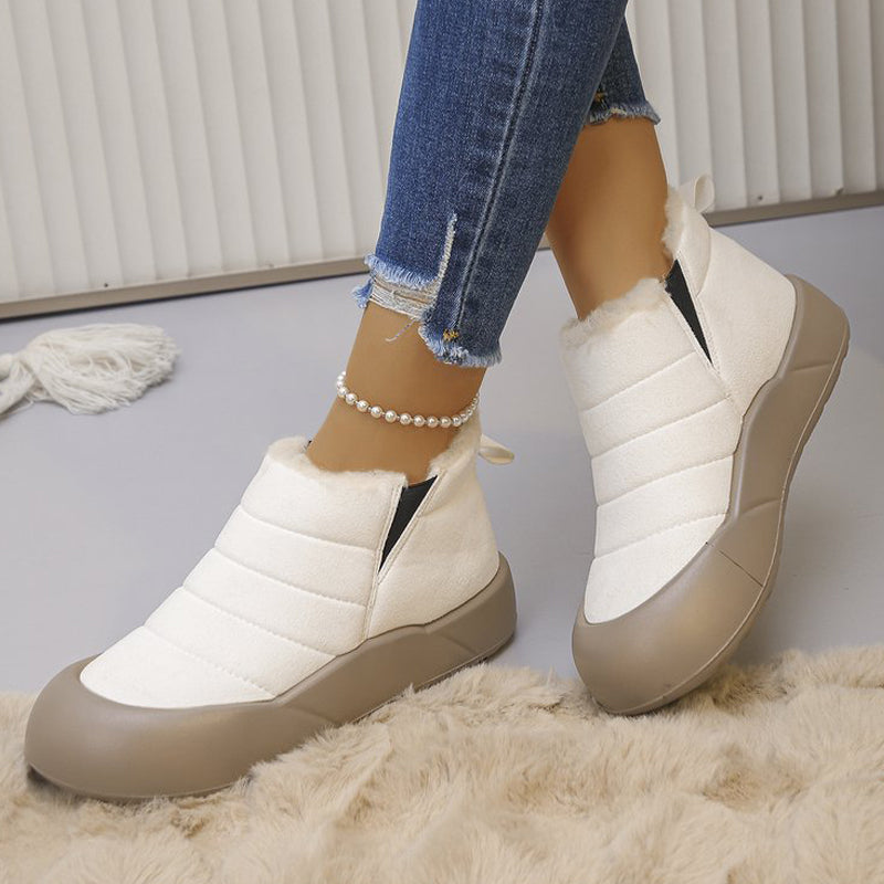 Wasserdichte Winterstiefel aus Baumwolle mit weicher Sohle