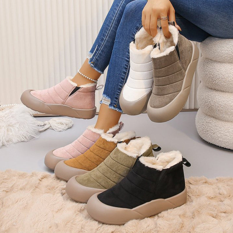 Wasserdichte Winterstiefel aus Baumwolle mit weicher Sohle