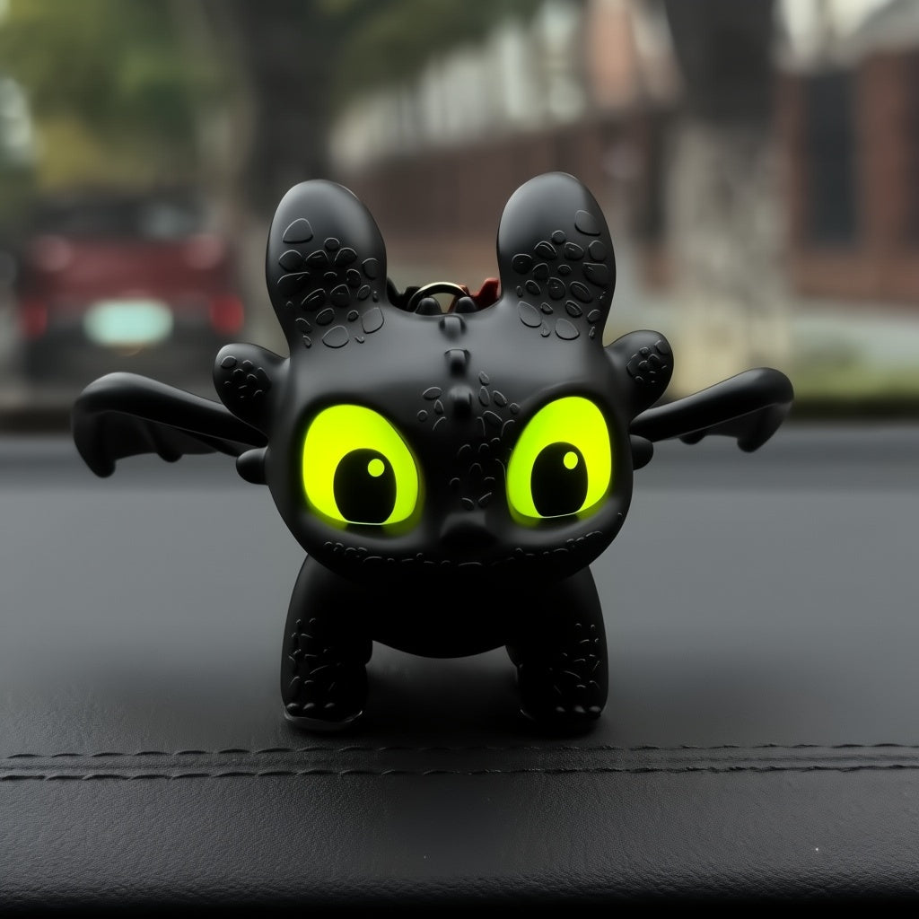 Light-Up Toothless Dragon Keychain