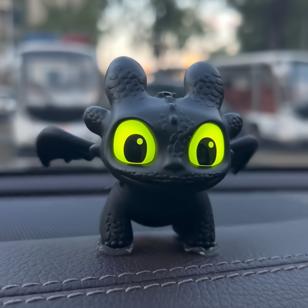 Light-Up Toothless Dragon Keychain